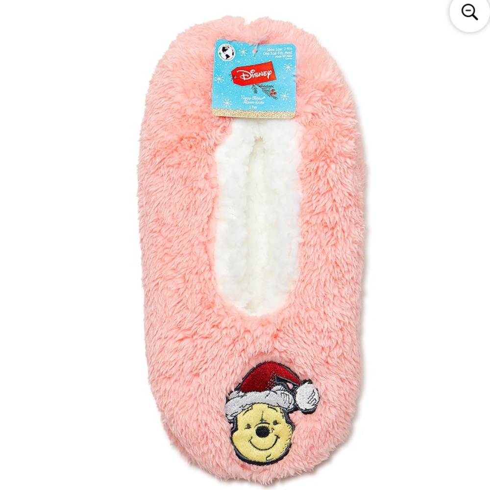 NWT Disney Winnie The Pooh, Holiday Women's Slipper Socks